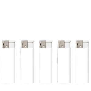 Isqueiro Elétrico Pequeno Recarregável - Branco