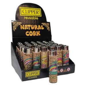 Isqueiro Clipper Recarregável com Cortiça - Hippie Sentences