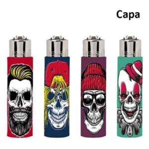 Isqueiro Clipper Recarregável com Capa - Bone Gentleman