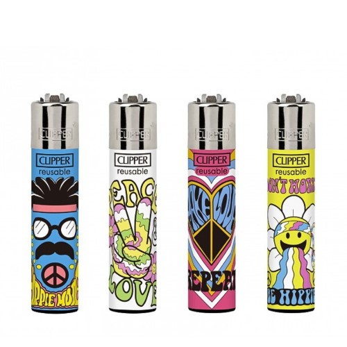 Isqueiro Clipper Recarregável - Be Hippie