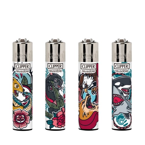 Isqueiro Clipper Recarregável - Battle Tatto