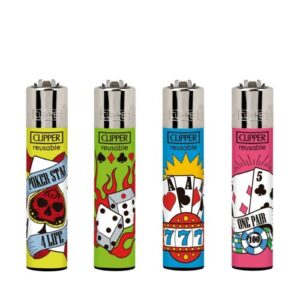 Isqueiro Clipper Recarregável - Poker Games 1