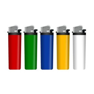 Isqueiro Pedra Pequeno Recarregável - Cores Sólidas