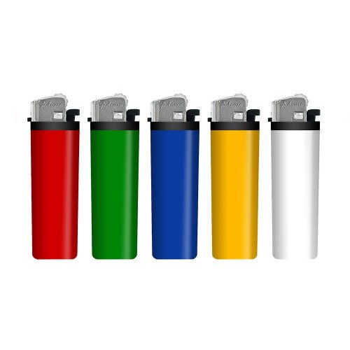 Isqueiro Pedra Pequeno Recarregável - Cores Sólidas