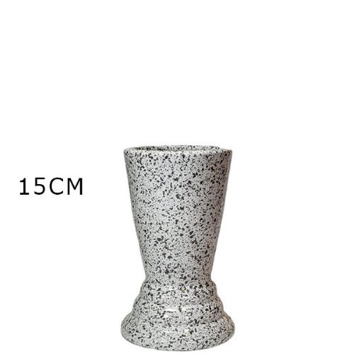 Jarra Nº0 em Cerâmica para Cemitério 15cm - Branco