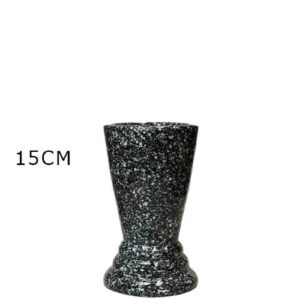 Jarra Nº0 em Cerâmica para Cemitério 15cm - Preto
