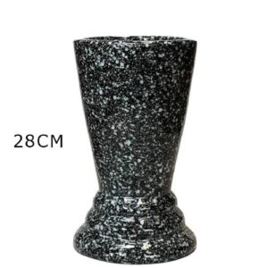Jarra Nº2 em Cerâmica para Cemitério 28cm - Preto