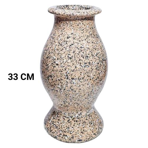 Jarra Bola Nº3 em Cerâmica para Cemitério 33cm - Bronze