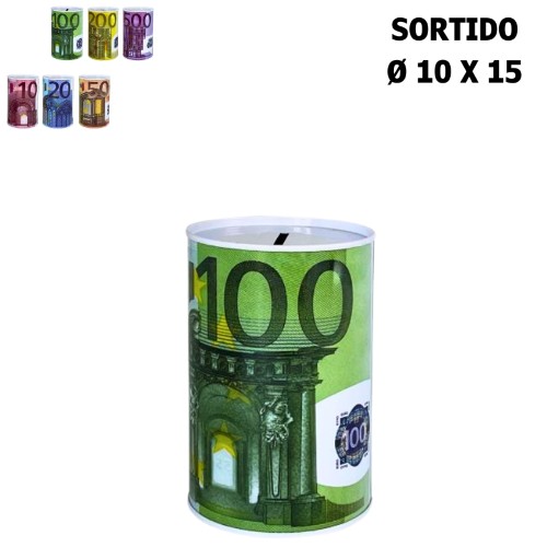 Mealheiro Lata 10 x 15cm - Notas