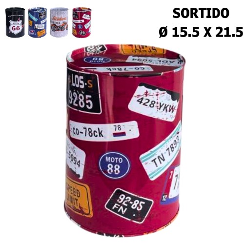 Mealheiro Lata 15,5 x 21,5cm - Vintage