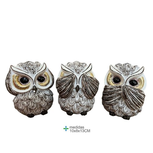 Mochos em Resina 10x8x13cm - Cego, Surdo e Mudo