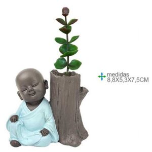 Monge em Resina 8,8x5,3x7,5cm - Pote
