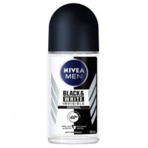 Desodorizante Nívea Men Roll-On 50ml - Black & White Invisible