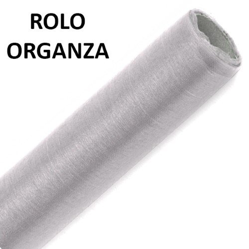 Rolo de Organza 70cm x 10m - Cinzento Claro