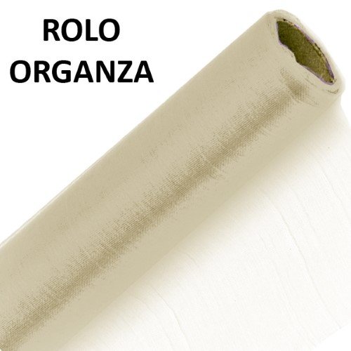 Rolo de Organza 70cm x 10m - Pérola