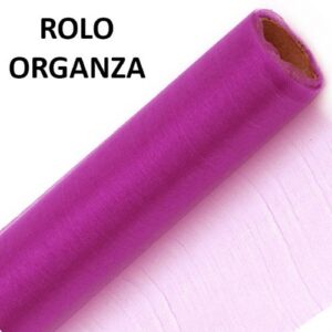 Rolo de Organza 70cm x 10m - Rosa Choque