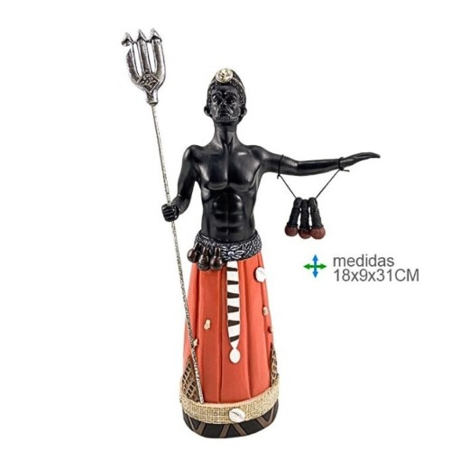Figura Orixá 18x9x31cm - Exú