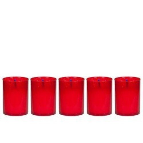 Pack com 5 Velas - Vermelho
