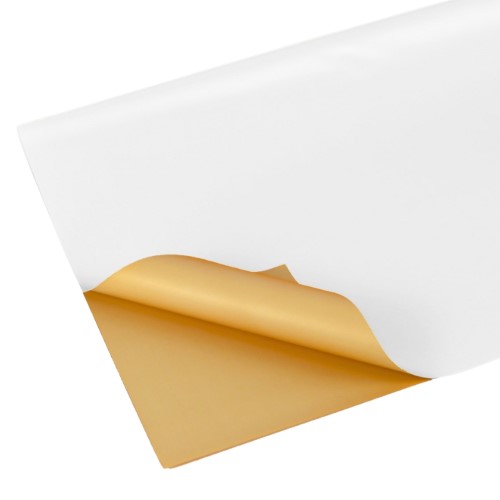 Papel Colorido Quadrado 58 x 58cm - 20 Folhas, Dourado / Branco