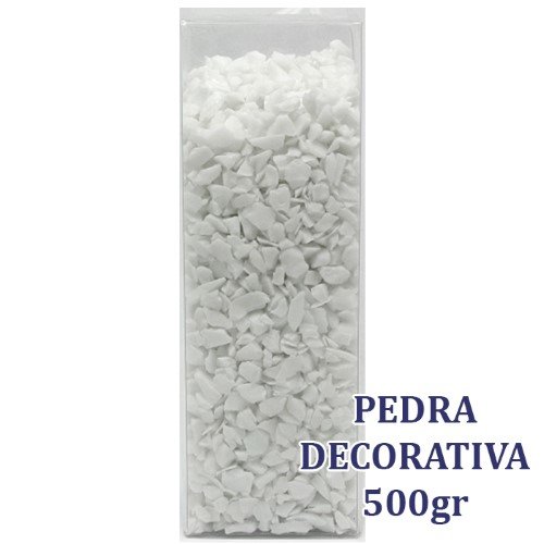 Pedras Decorativas 4-6mm 500g - Branco