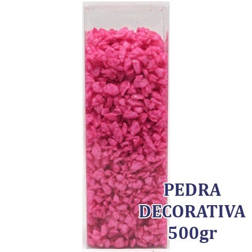 Pedras Decorativas 4-6mm 500g - Rosa