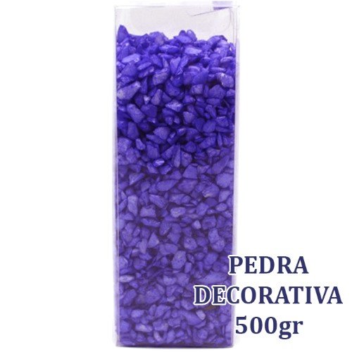 Pedras Decorativas 4-6mm 500g - Roxo