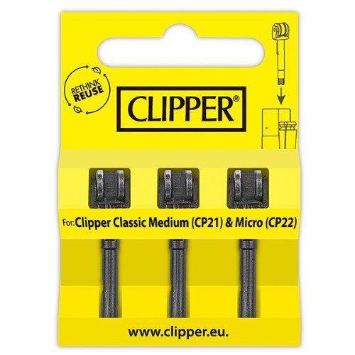 Sistema de Pedra para Isqueiro Clipper CP21 / CP22 - Pack 3
