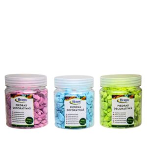 Pedras Decorativas 2-5mm 300g - Cores Sortidas