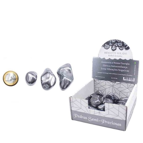 Pedras Místicas Semipreciosas 2-3cm - Hematite Rolado