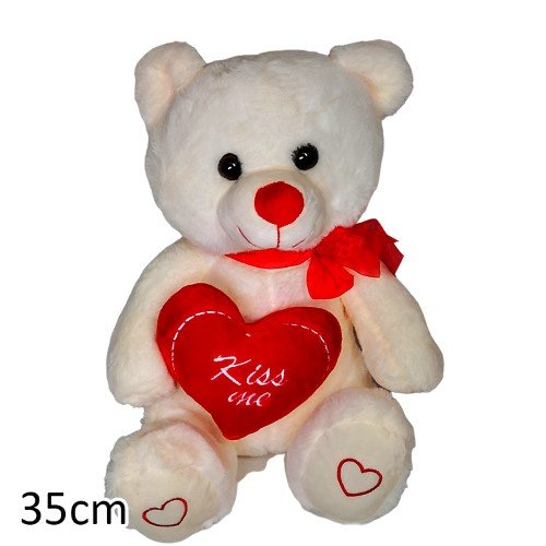 Urso de Peluche com Coração 35cm