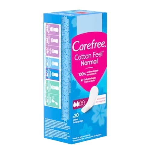 Pensos Higiénicos Diários Carefree - 20 Unidades