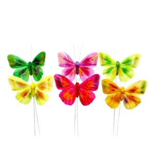 Pick Decorativo Borboleta para Arranjos - Pack 12