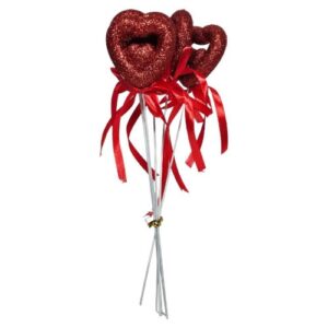 Pick Decorativo Coração para Arranjos 4,5cm - Pack 6