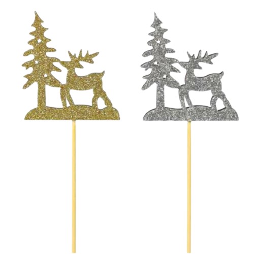 Pick Decorativo Rena para Arranjos - Pack 12