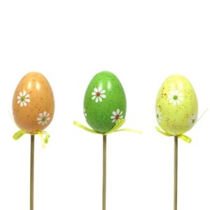 Pick Decorativo Ovo da Páscoa para Arranjos - Pack 6