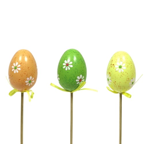 Pick Decorativo Ovo da Páscoa para Arranjos - Pack 6