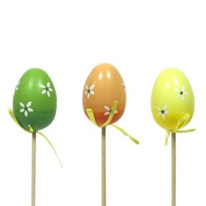 Pick Decorativo Ovo da Páscoa para Arranjos - Pack 6