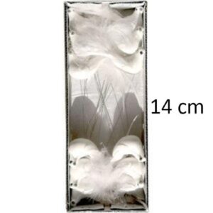 Pick Decorativo Pomba para Arranjos 14cm - Pack 12