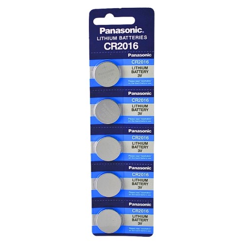 Pilhas de Lítio Panasonic CR2016 3V - Pack 5