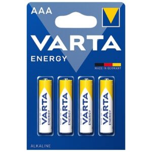 Pilhas Alcalinas Varta AAA LR3 - Pack 4