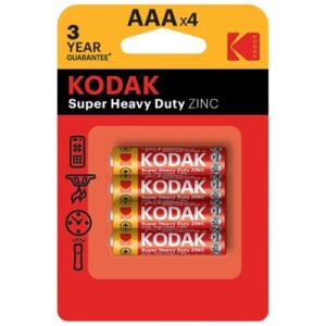 Pilhas Salinas Kodak AAA LR3 - Pack 4