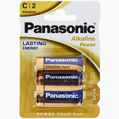 Pilhas Alcalinas Panasonic C LR14 - Pack 2
