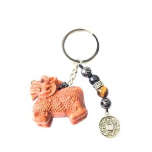 Porta-Chaves com Pedras Semipreciosas e Dragão - Poder Imperial