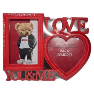 Porta-fotos Duplo em Plástico 10x15cm