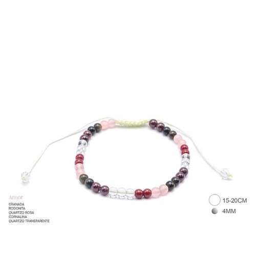 Pulseira Energética 4mm - Amor