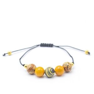 Pulseira de Pedras dos Planetas 8mm - Saturno