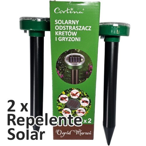 Repelente de Roedores Solar para Jardim - Pack 2