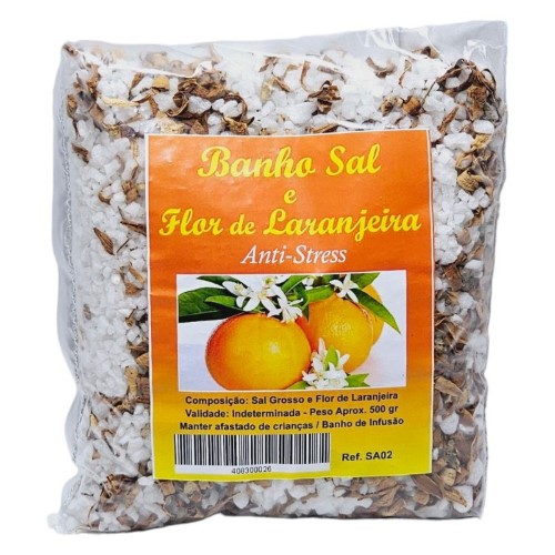 Banho de Sal e Flor de Laranjeira 500g