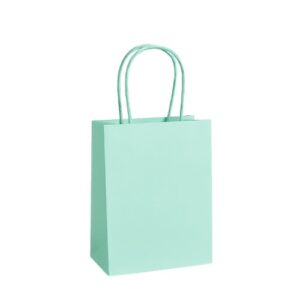 Saco de Papel Colorido com Asas Torcidas 11x6x15cm - Verde