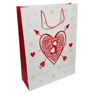 Saco de Papel Decorado com Asas Torcidas 31x42x12cm